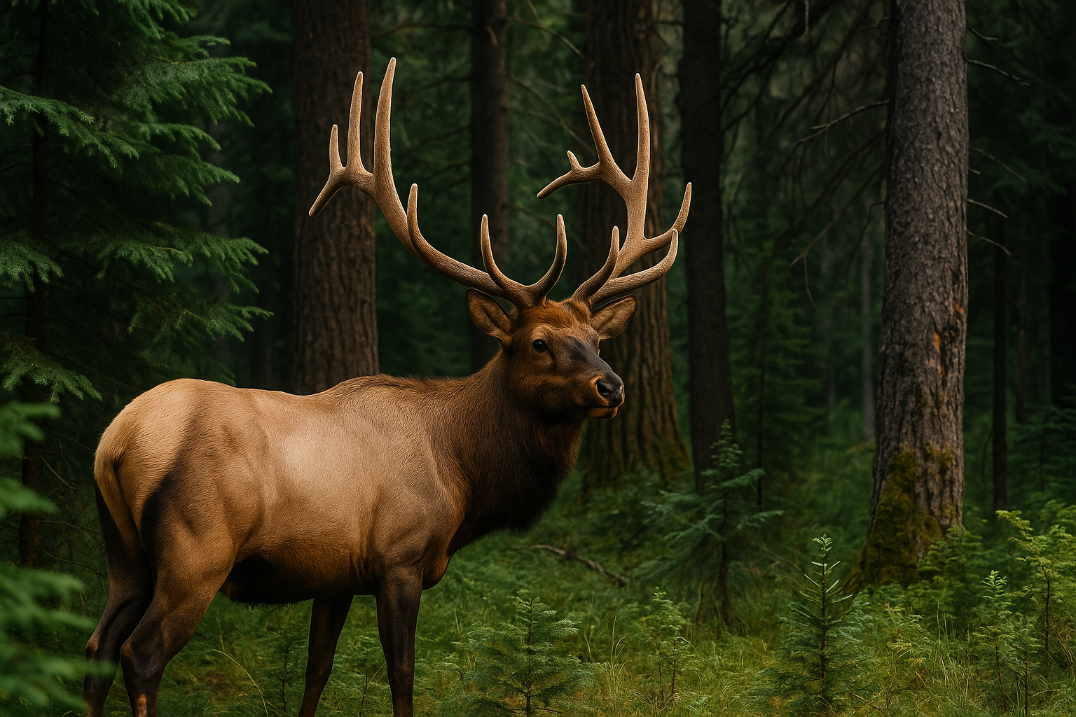 Elk country at dawn